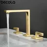 Robinet de lavabo en or brossé – vue 3