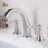 Mitigeur lavabo trois trous pont monté double poignées… – vue 4