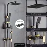Ensemble de pomme de douche noire de Style européen pour… – vue 4