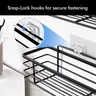 Support de rangement mural pour salle de bain et cuisine – vue 5