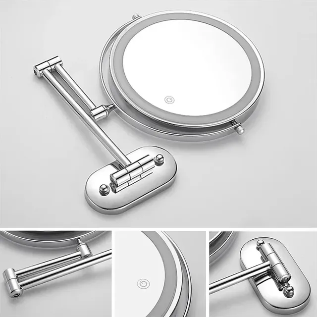 Miroir de maquillage chromé de 7 pouces – vue 5