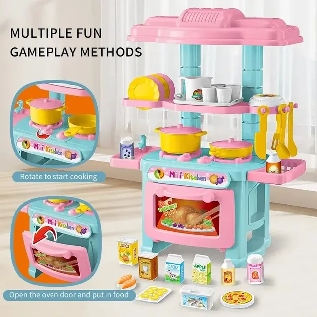 Mini ensemble de jeu de comptoir de cuisine pour enfants