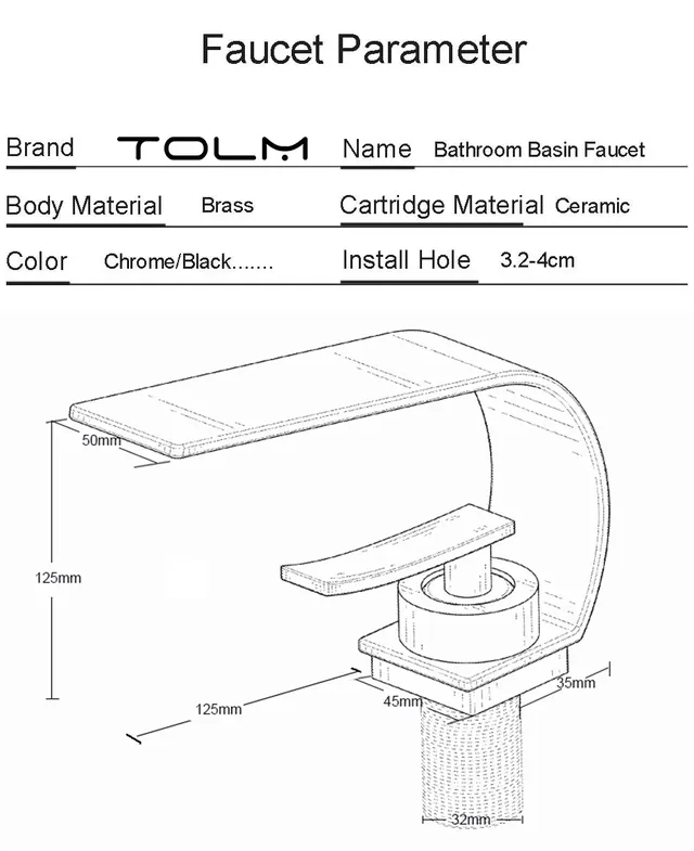 TOLM robinet de lavabo robinet de salle de bains moderne… – vue 7