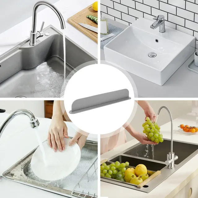 Tapis de robinet d'évier de cuisine Long en Silicone – vue 6