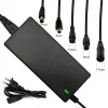 Chargeur 42V 2A avec 5 connecteurs interchangeables, Batteries Li-ion à Charge rapide pour Scooters électriques, vélos, voitures équilibrées