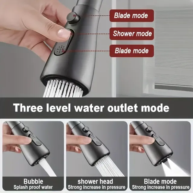 Robinet de cuisine Spray pomme de douche réglage cuisine… – vue 3