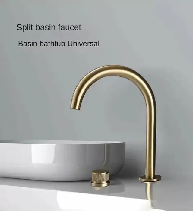 Robinet de lavabo en laiton pour salle de bains – vue 3