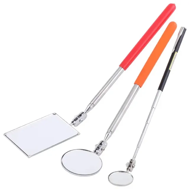 Lot trois miroirs inspection télescopiques rotatifs…