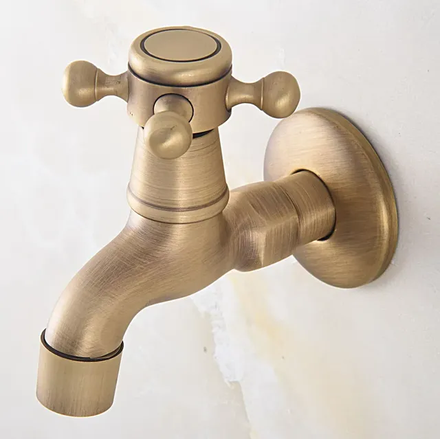 Robinet mural extérieur antique bronze patiné victorien… – vue 5
