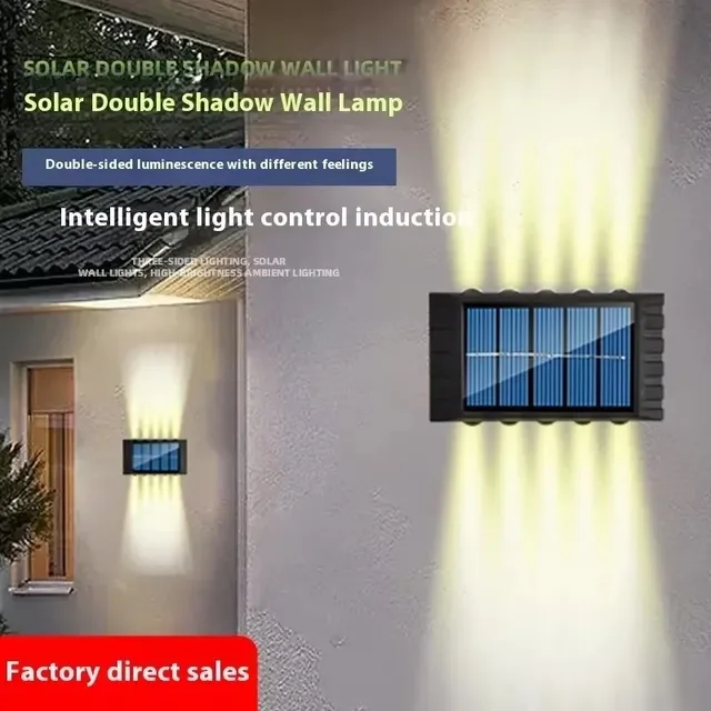 4/6/8/10LED s lampe murale solaire cour rue décor…