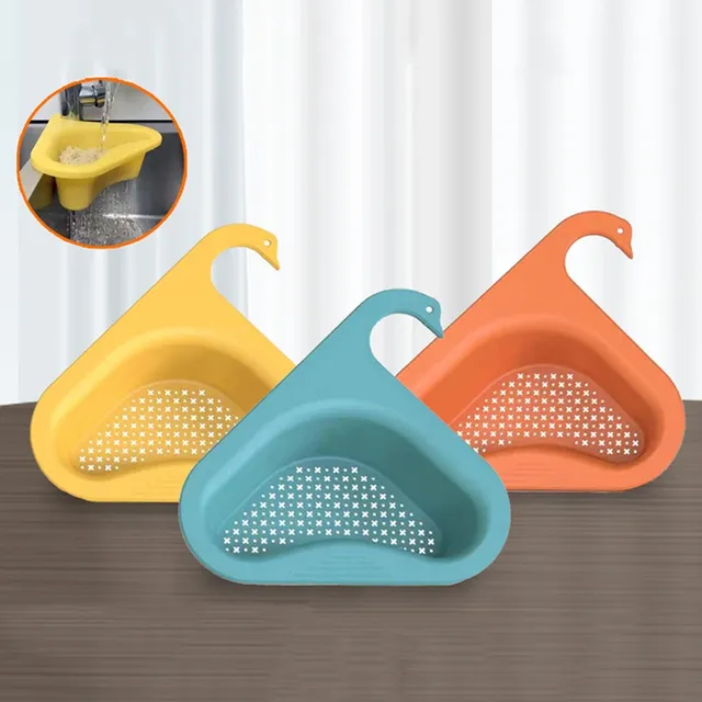 Panier vidange cygne évier passoire suspendue silicone… – vue 3