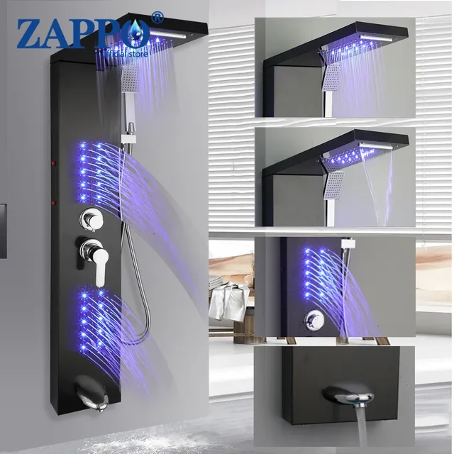 ZAPPO système de tour de panneau de douche avec pomme de…