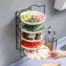 Étagère de rangement de cuisine multicouche en métal – vue 3