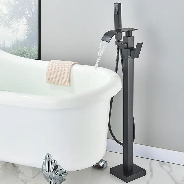 Robinet sur pied baignoire douche sol monté baignoire… – vue 2