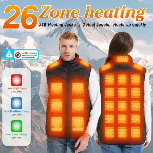 TODWARM hommes gilet chauffant veste chauffée hiver femmes veste chauffante gilet thermique plus chaud veste de sport de plein air TODWARM hommes gilet chauffant veste chauffée hiver femmes veste chauffante gilet thermique plus chaud veste de sport de plein air