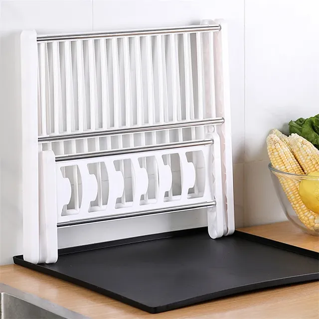 Étagère de rangement en plastique pour assiettes et bols… – vue 2