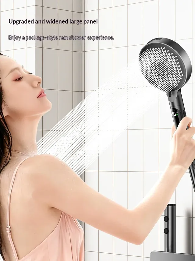 Pommeau de douche à main à température numérique – vue 3