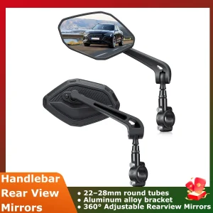 Rétroviseur de vélo rotatif à 360 degrés, moto, vélo électrique, réflecteur de vue arrière, accessoires de vélo