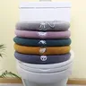 Housse siège toilette épaissie peluche chaude extensible… – vue 3