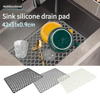 Tapis de Drainage d'évier en Silicone Durable de cuisine