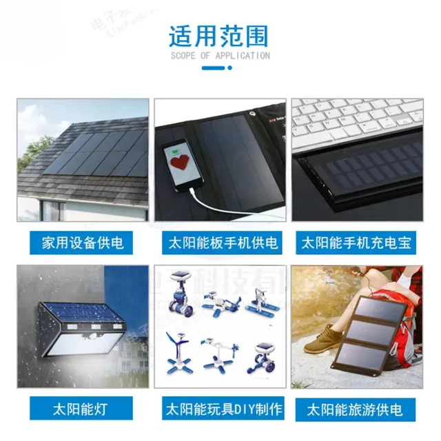 Panneau solaire cellule photoélectrique panneau… – vue 3