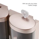 Distributeur de nettoyant pour les mains, ensemble de distributeurs de savon mural, distributeur de savon manuel pour cuisine et salle de bains