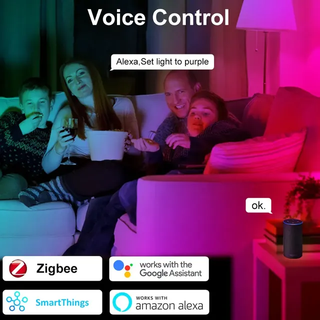 Ampoule LED intelligente RGB E27 B22 – vue 3