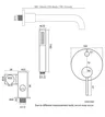 Robinetterie murale mitigeur monocommande cuivré rose… – vue 3