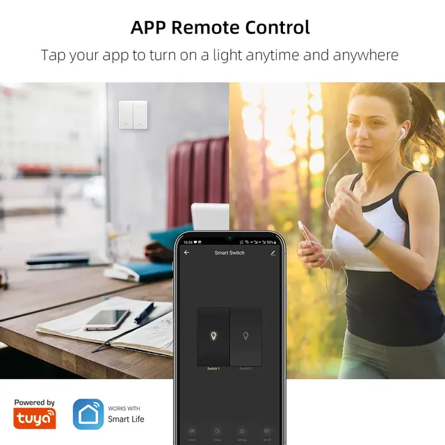 WIFI EU UK pas neutre/avec bouton poussoir de… – vue 4