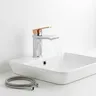 Robinet de salle de bains chromé cascade lavabo – vue 3