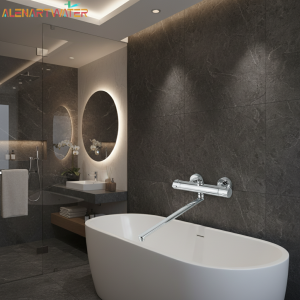 Robinet de douche thermostatique mitigeur robinets thermostatiques douche salle de bains combinaison mélangeur d&rsquo;eau robinet de baignoire avec poignée