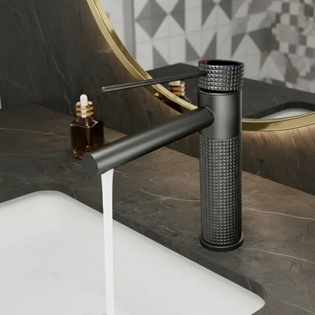 Robinet d'eau chaude et froide domestique en acier…