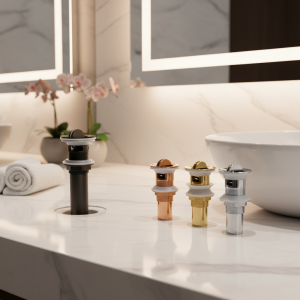 Égouttoir de lavabo en laiton or Rose/noir, bouchon rabattable pour salle de bains, récipient à clapet, filtre de vidange d’évier disponible pour l’élimination des bouchons Égouttoir de lavabo en laiton or Rose/noir, bouchon rabattable pour salle de bains, récipient à clapet, filtre de vidange d’évier disponible pour l’élimination des bouchons