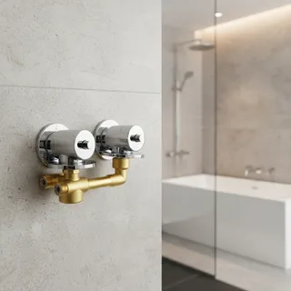 Robinet de douche thermostatique en laiton