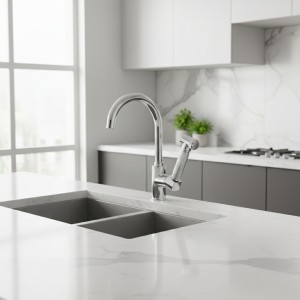 Robinet de cuisine avec pistolet de pulvérisation, robinet de lavabo extractible à trou unique, mitigeur d’évier de cuisine, tête de pulvérisation à jet, robinet mitigeur Robinet de cuisine avec pistolet de pulvérisation, robinet de lavabo extractible à trou unique, mitigeur d’évier de cuisine, tête de pulvérisation à jet, robinet mitigeur