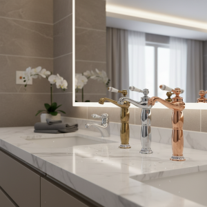 EllMAIDI-Évier en laiton massif avec poignée en céramique unique, robinets montés sur le pont, robinets de centre commercial d’eau chaude et froide, Vintage HOancies, F/05 EllMAIDI-Évier en laiton massif avec poignée en céramique unique, robinets montés sur le pont, robinets de centre commercial d’eau chaude et froide, Vintage HOancies, F/05