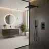 Robinets thermostatiques en laiton noir