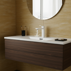 Becola-Lavabo d’eau chaude et froide monté sur le pont, robinets de centre commercial, brosse dorée, 256 noir, grue de robinet d’évier Becola-Lavabo d’eau chaude et froide monté sur le pont, robinets de centre commercial, brosse dorée, 256 noir, grue de robinet d’évier