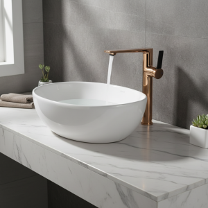 Robinet de salle de bains de luxe en or Rose, robinets d’eau chaude et froide montés sur le pont, mélangeurs en laiton, robinet d’évier pour robinets de lavabo de salle de bains Robinet de lavage de navire monotrou Robinet de salle de bains de luxe en or Rose, robinets d’eau chaude et froide montés sur le pont, mélangeurs en laiton, robinet d’évier pour robinets de lavabo de salle de bains Robinet de lavage de navire monotrou