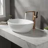 Robinet de salle de bains de luxe en or Rose – vue 1