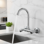 Évier de cuisine pivotant à 360 degrés, Double trou, mural, robinet de lavabo de légumes, mélangeur de robinet en laiton haute pression