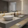 Robinet de lavabo en laiton Vintage