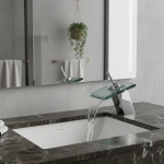 . Cuivre Chrome Cascade HOBasin Centre commercial chaud et froid Robinet de ark en laiton torneira YT-5024