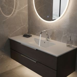 360 °   Robinet de lavabo rotatif, robinet d&rsquo;eau froide/chaude en alliage de cuivre avec aérateur, cartouche en céramique, argent