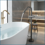 EllMAIDI-Remplisseur de baignoire autoportant, baignoire autoportante, douche sur pied, pulvérisateur de détermination