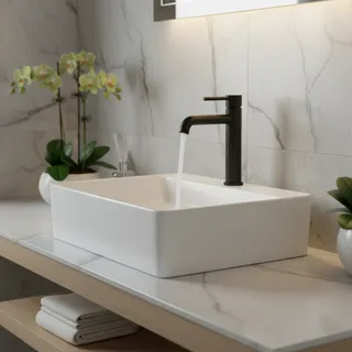 Robinet d'évier de lavabo en acier inoxydable