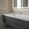 Anneau tropplein lavabo rond cuivre laiton chromé… – vue 1
