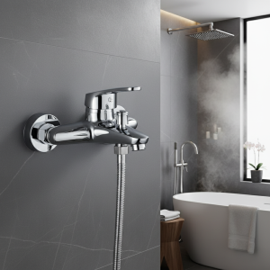 Robinet de douche pressurisé, robinets de salle de bains, mitigeur de bain, Triple robinet d’eau froide et chaude, robinet domestique multifonctionnel Robinet de douche pressurisé, robinets de salle de bains, mitigeur de bain, Triple robinet d’eau froide et chaude, robinet domestique multifonctionnel