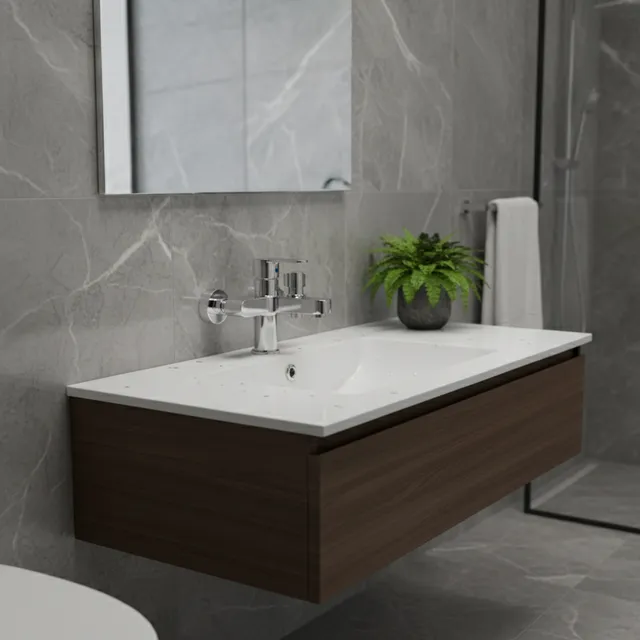 Robinets de lavabo en laiton chromé