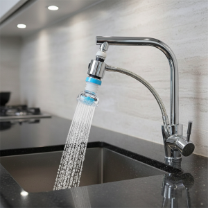 Économiseur d’Eau Universel à Rotation 360, Tête de Douche, Adaptateur de Buse Économiseur d’Eau Universel à Rotation 360, Tête de Douche, Adaptateur de Buse